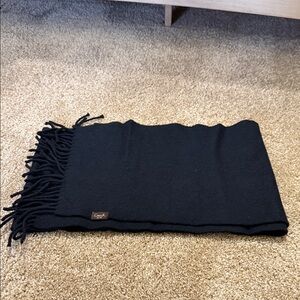 Coach Midnight Black Wool Scarf